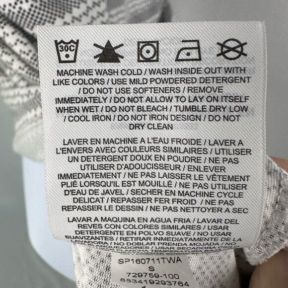 Nike Womens Size Small Gray/White All Over Print Dri Fit Swoosh Tank Top Active - Picture 8 of 8